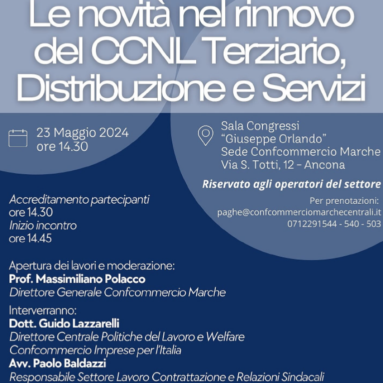 Le novit&agrave; del rinnovo del CCNL Terziario, Distribuzione e Servizi